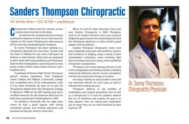 Dr. Benjamin Franklin Thompson, DC - Dothan, AL - Chiropractor