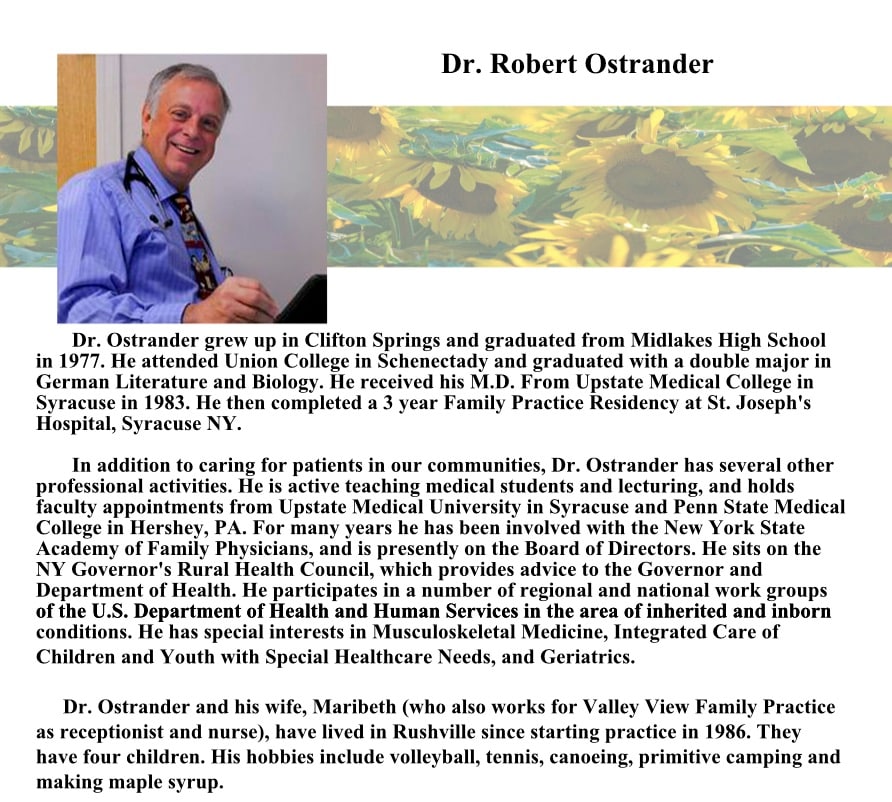 Dr. Robert John Ostrander, MD - Rushville, NY - Family Medicine